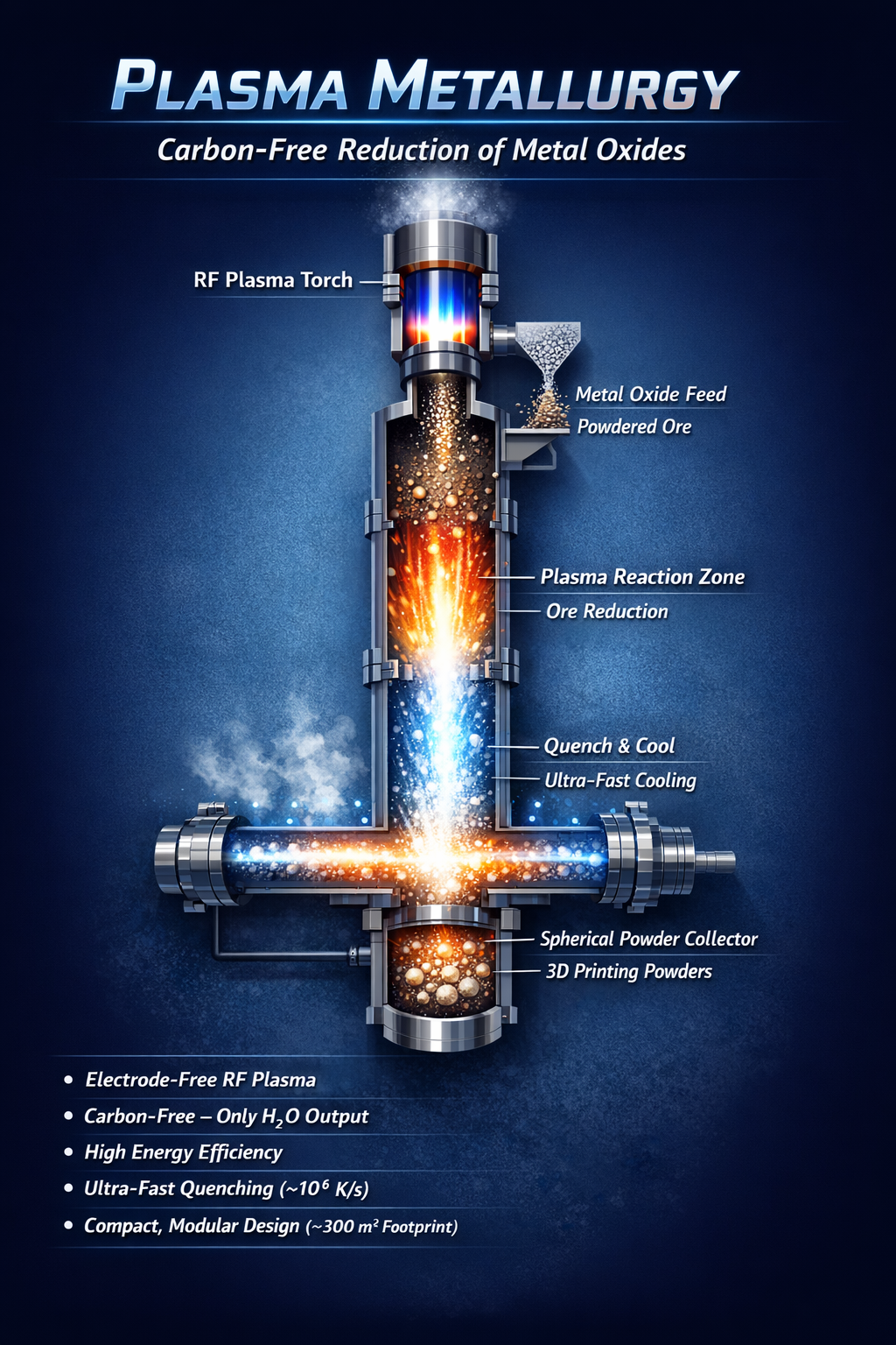 Plasma Metallurgy process diagram